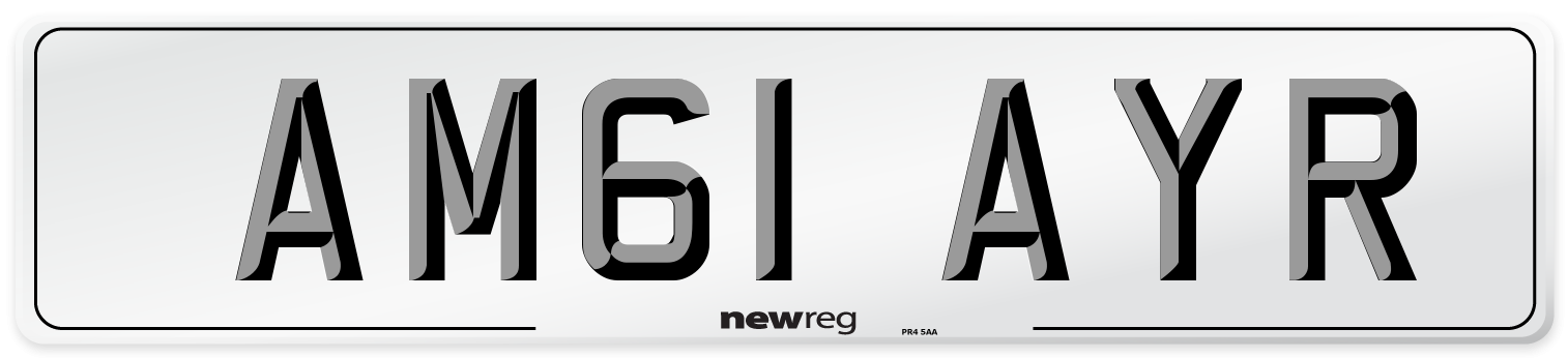 AM61 AYR Number Plate from New Reg